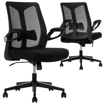 True Innovations Mesh Chair With Flip Up Arms