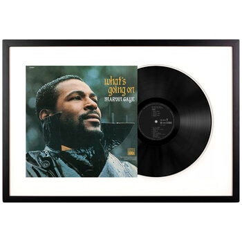 Framed Marvin Gaye What's Going On Vinyl Album Art 75 x 47.5cm
