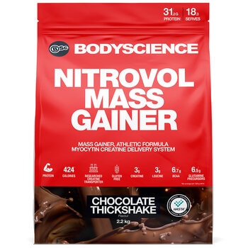 BSc Bodyscience Nitrovol Mass Gainer Chocolate Thickshake 2.2kg