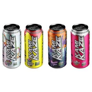 Kamikaze Pre-Workout Energy Variety Pack 12 x 500ml