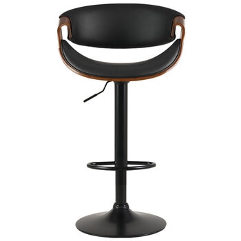Artiss Bar Stools Tub Seat Wooden and Leather Black