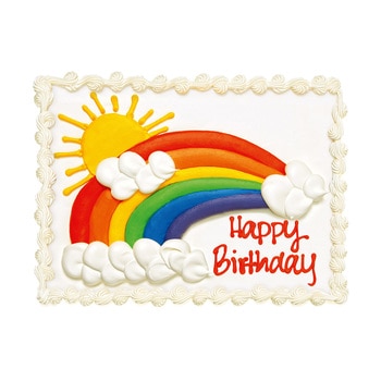 Happy Birthday - Rainbow Cake