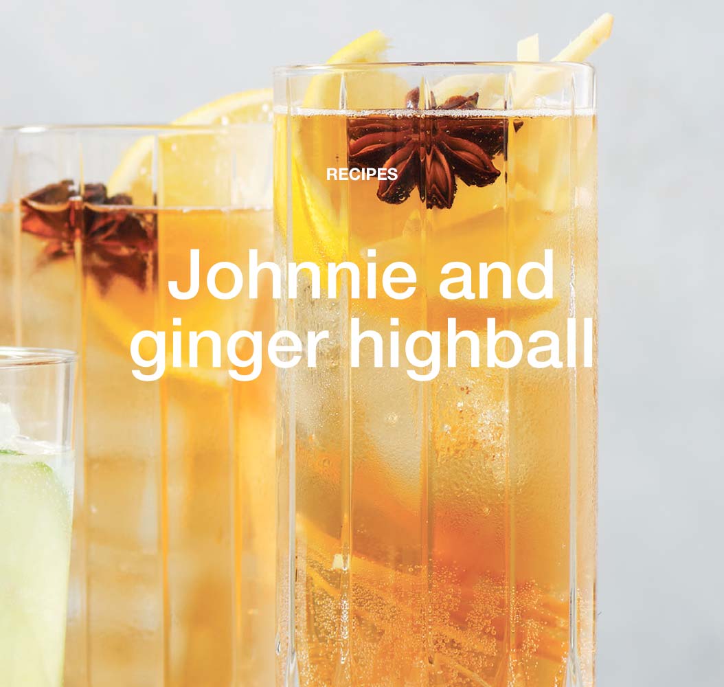 Johnnie and ginger highball 