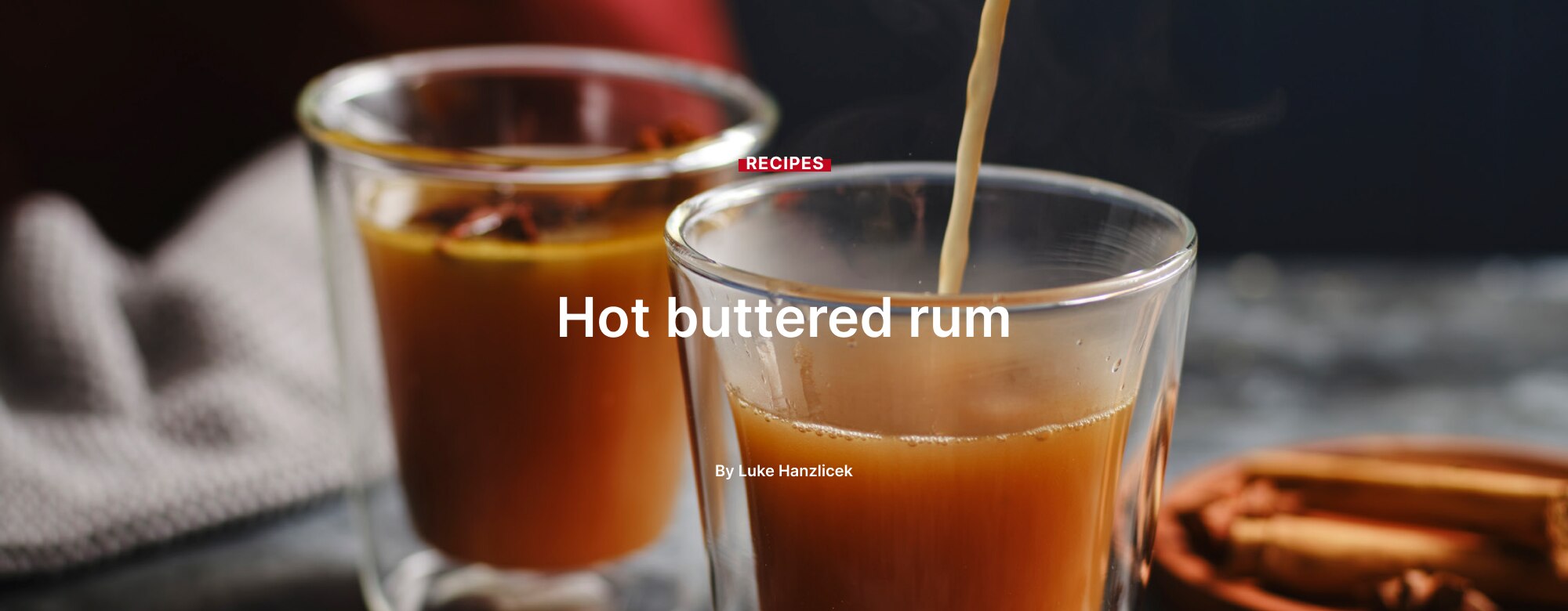 Hot buttered rum
