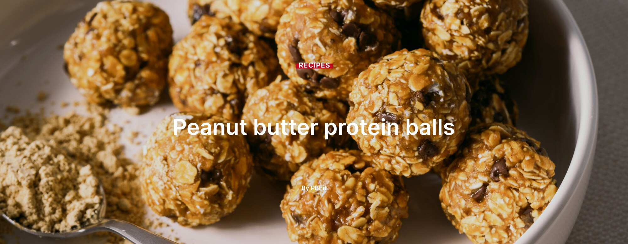 Peanut butter protein balls