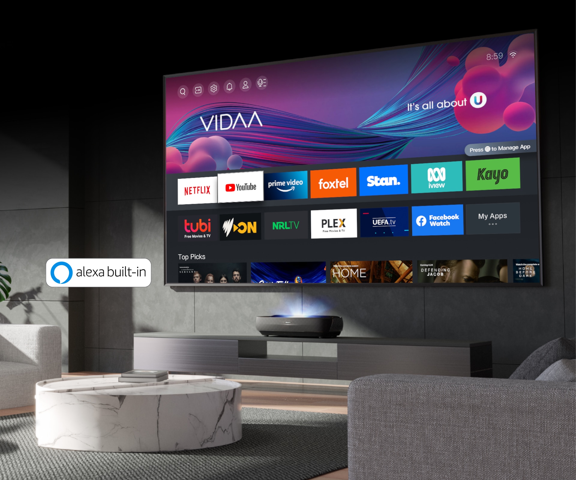 VIDAA Smart TV. Smart Home Ready