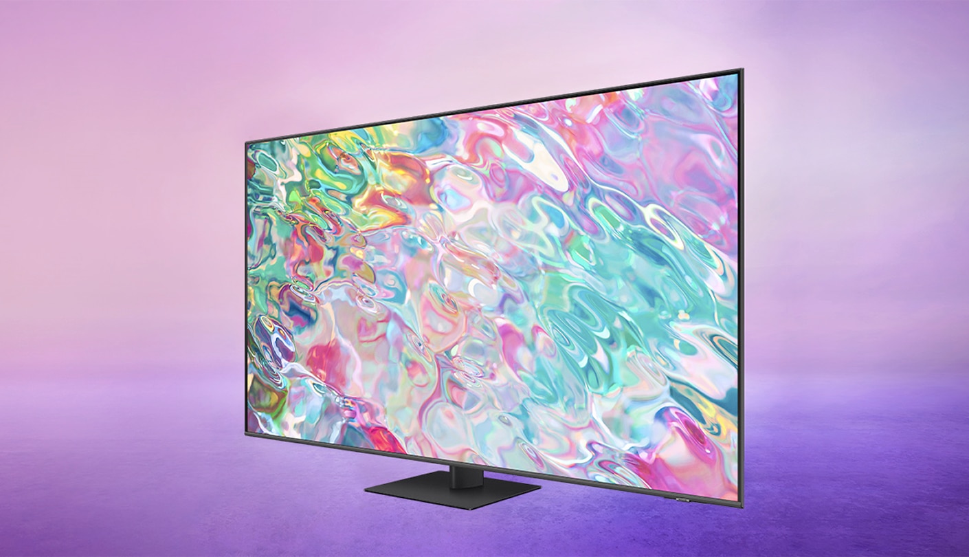 TV with colourful reflective water image