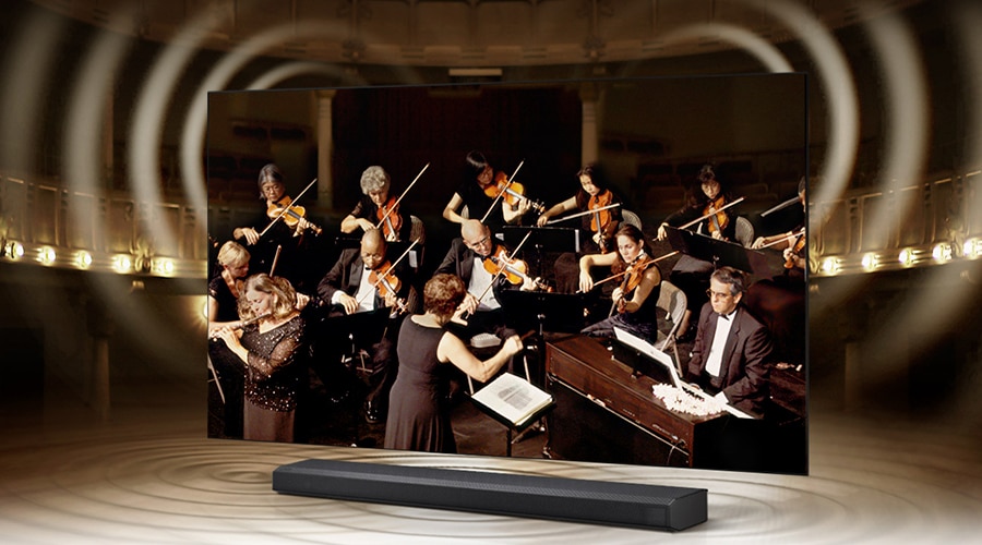 Synchronised sound from your TV and Soundbar
