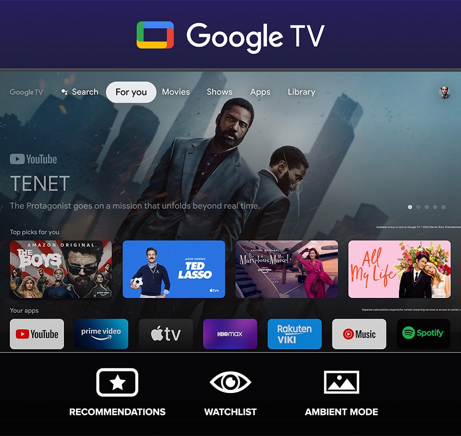 Entertainment you love. With a little help from Google