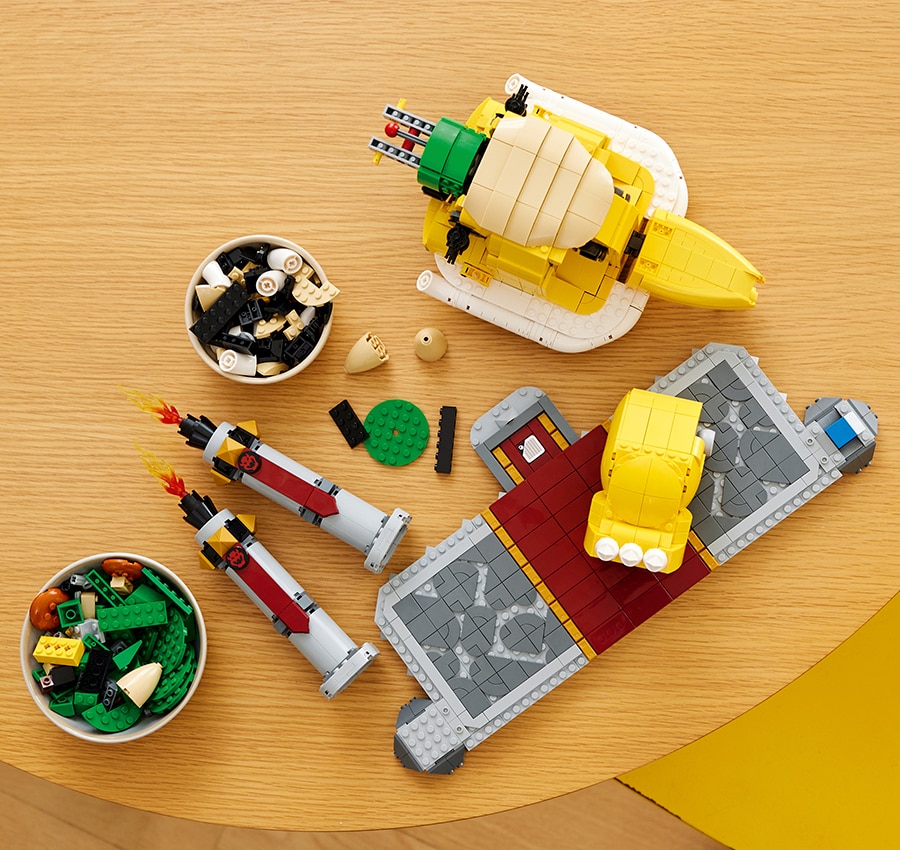 Buildable model of Bowser