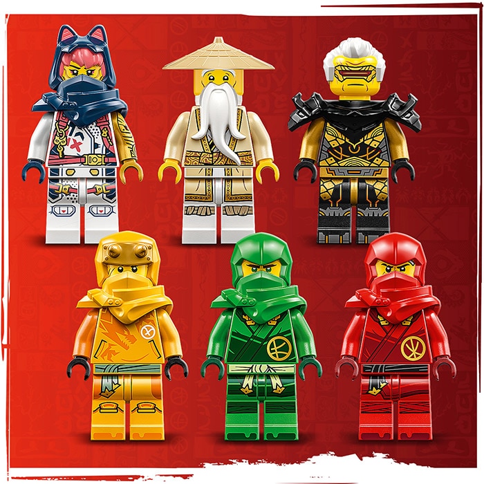 Includes 6 minifigures