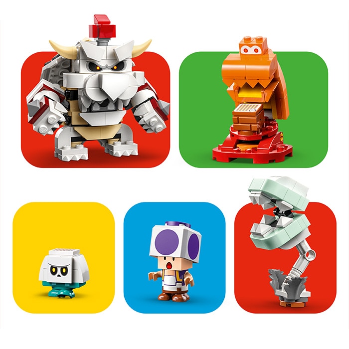 5 LEGO Super Mario characters