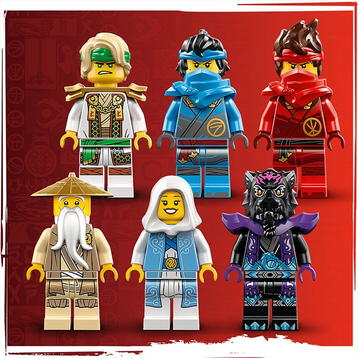 6 NINJAGO minifigures