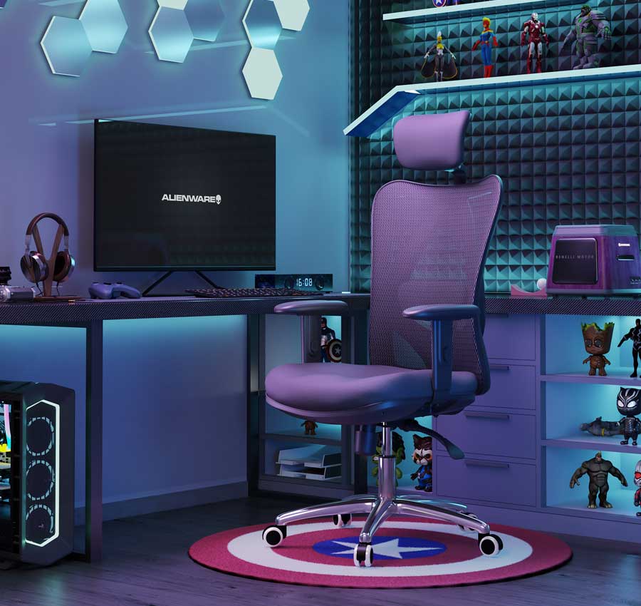 Ergonomic S-Shaped Back Frame