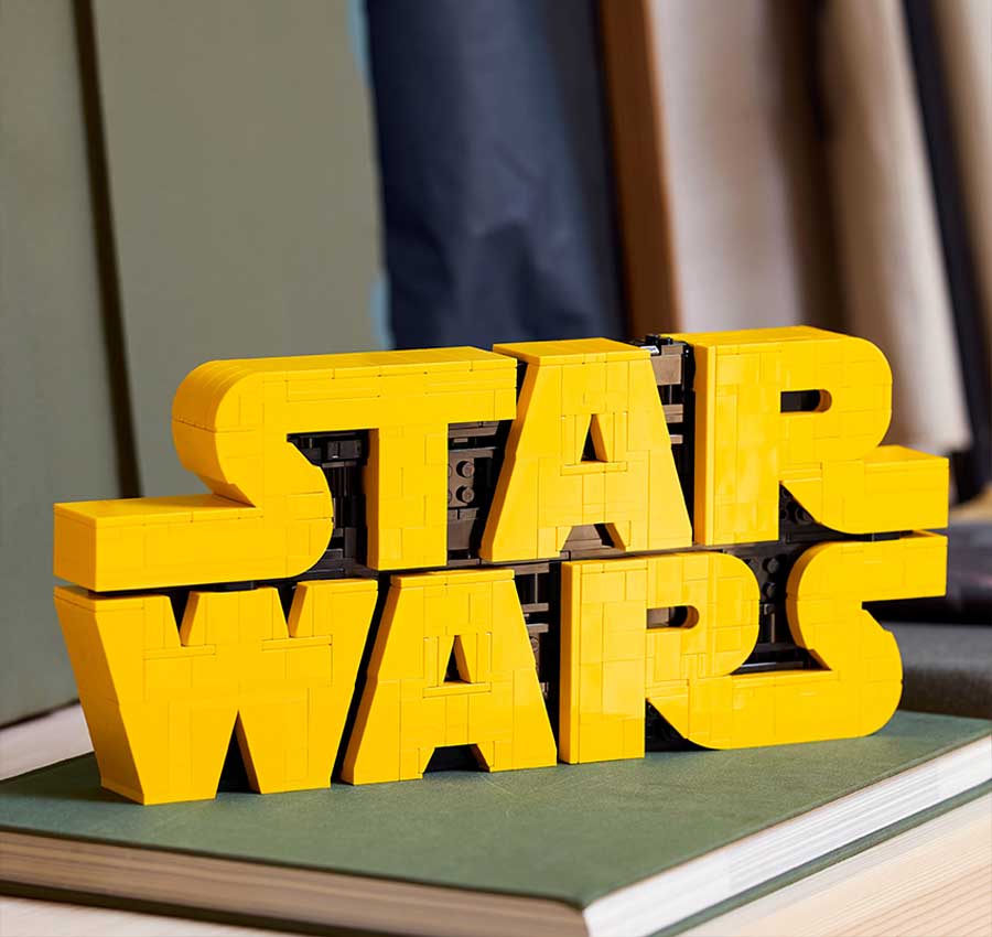 LEGO Brick-Built Star Wars Logo Sign