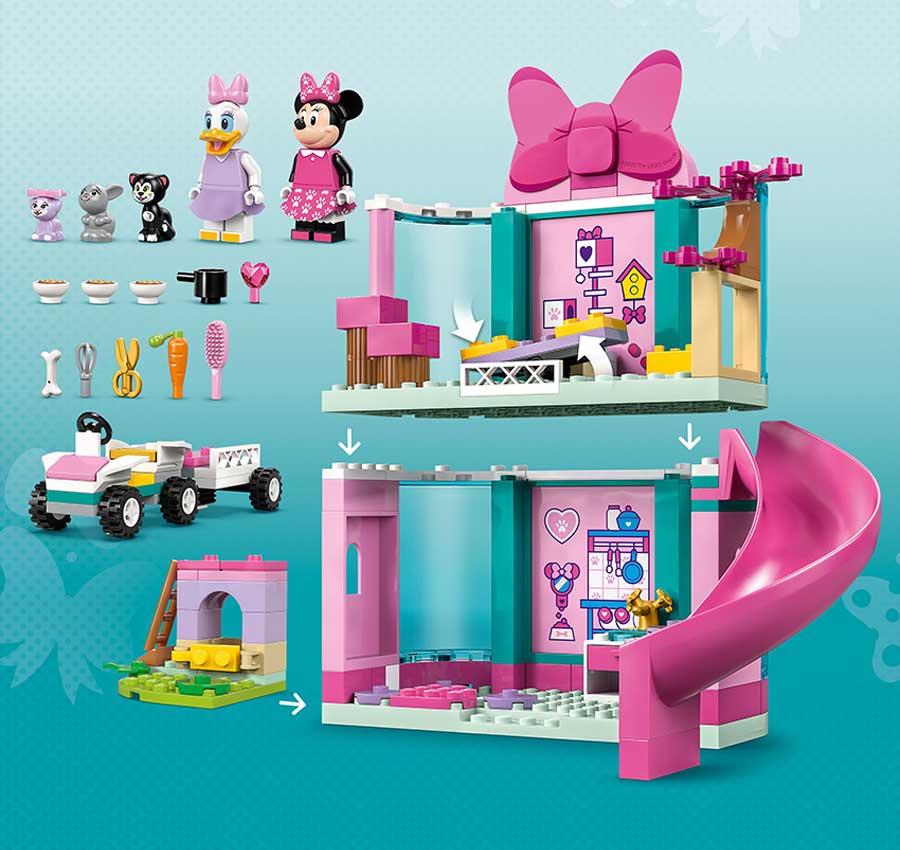 Small, feature packed building toy