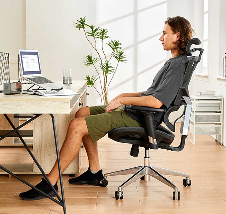 Breathable Mesh Back and Seat
