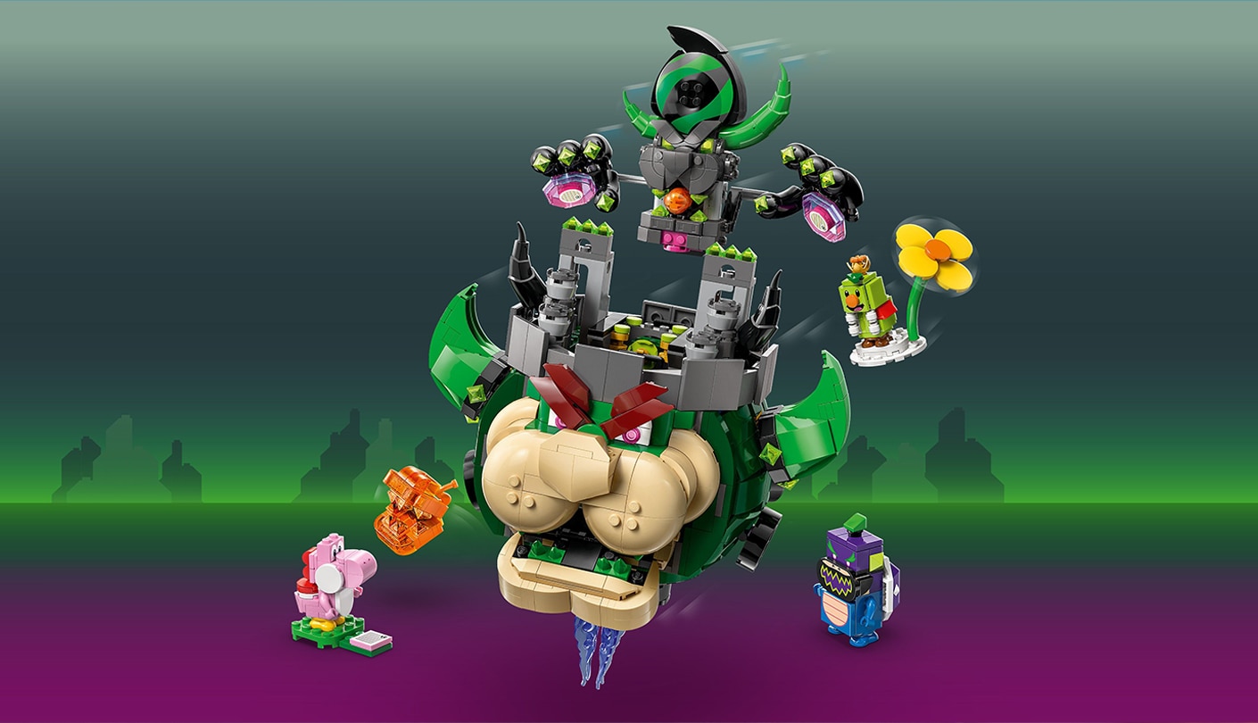 Buildable Castle Bowser toy figure
