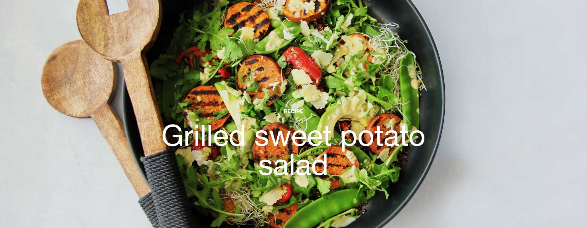 Grilled sweet potato salad