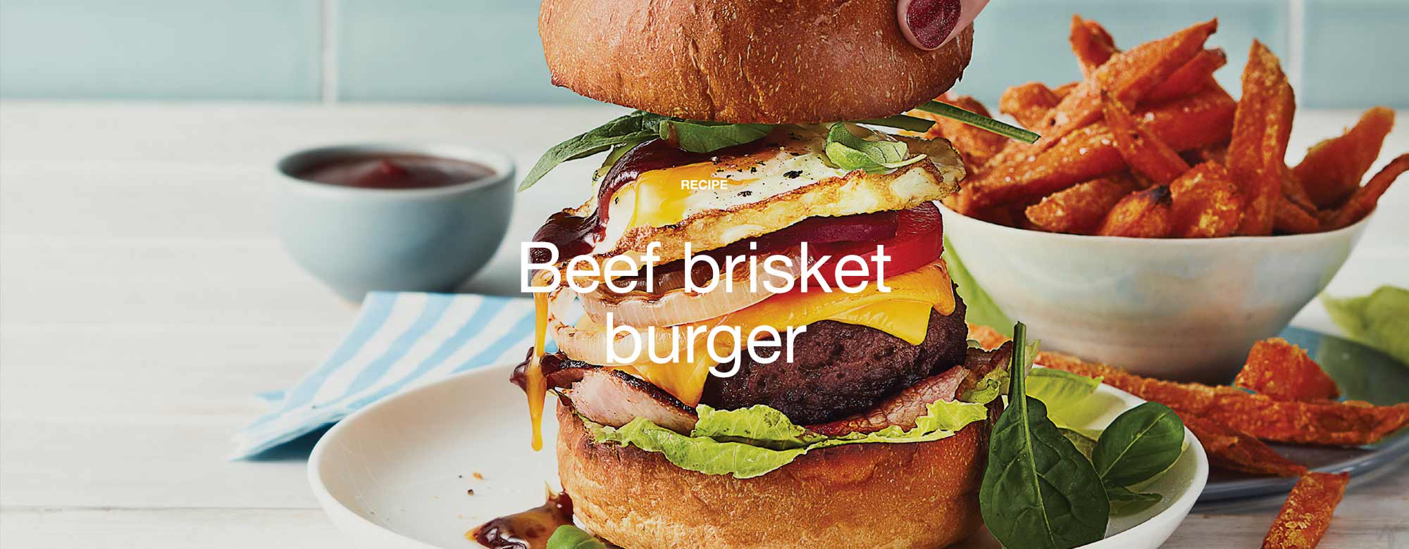Beef brisket burger