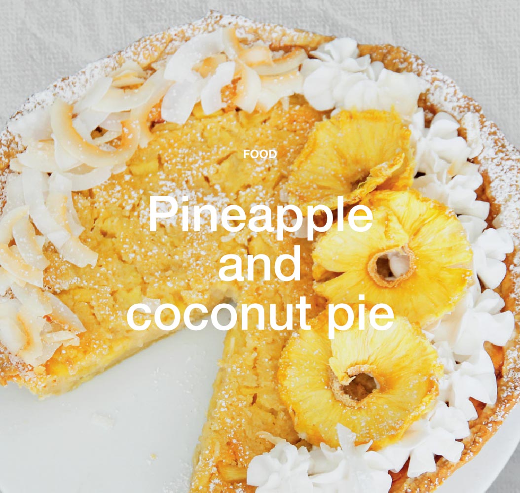 Pineapple and coconut pie