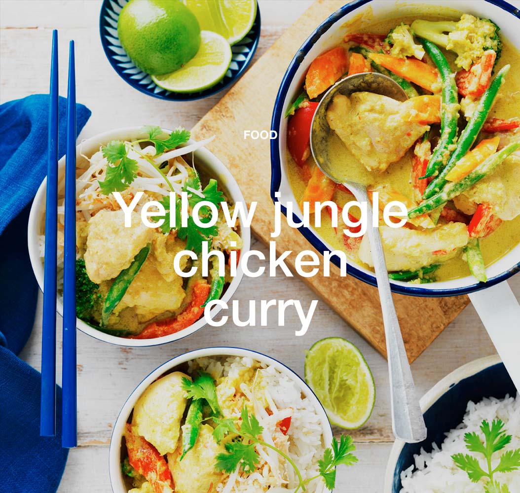 Yellow jungle chicken curry
