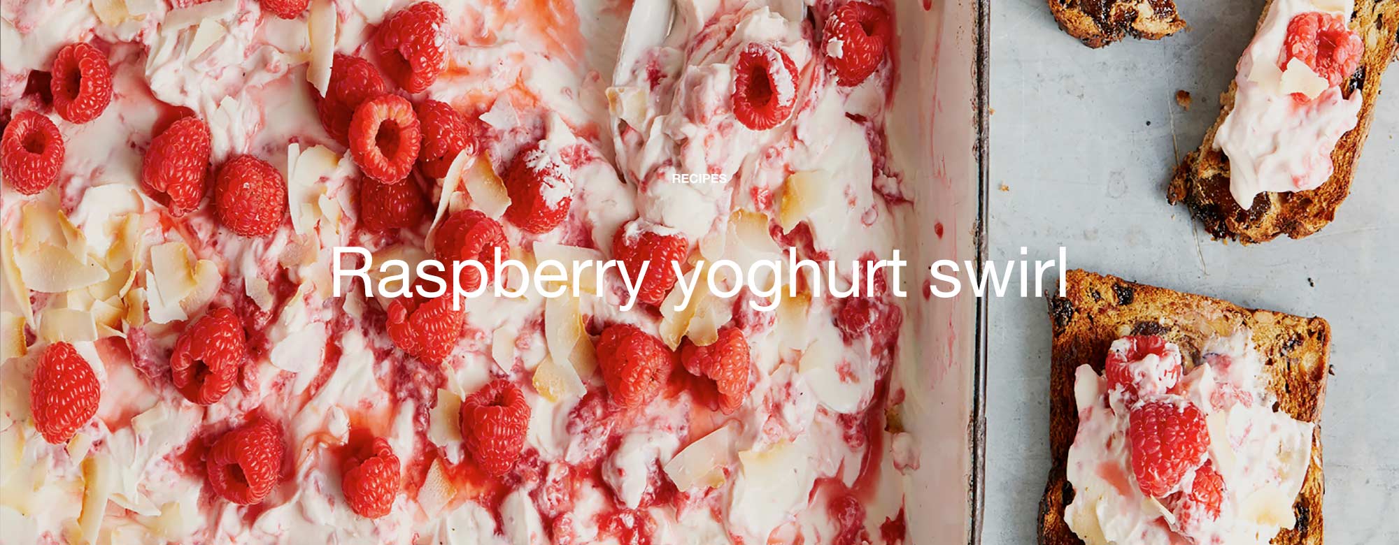 Raspberry yoghurt swirl