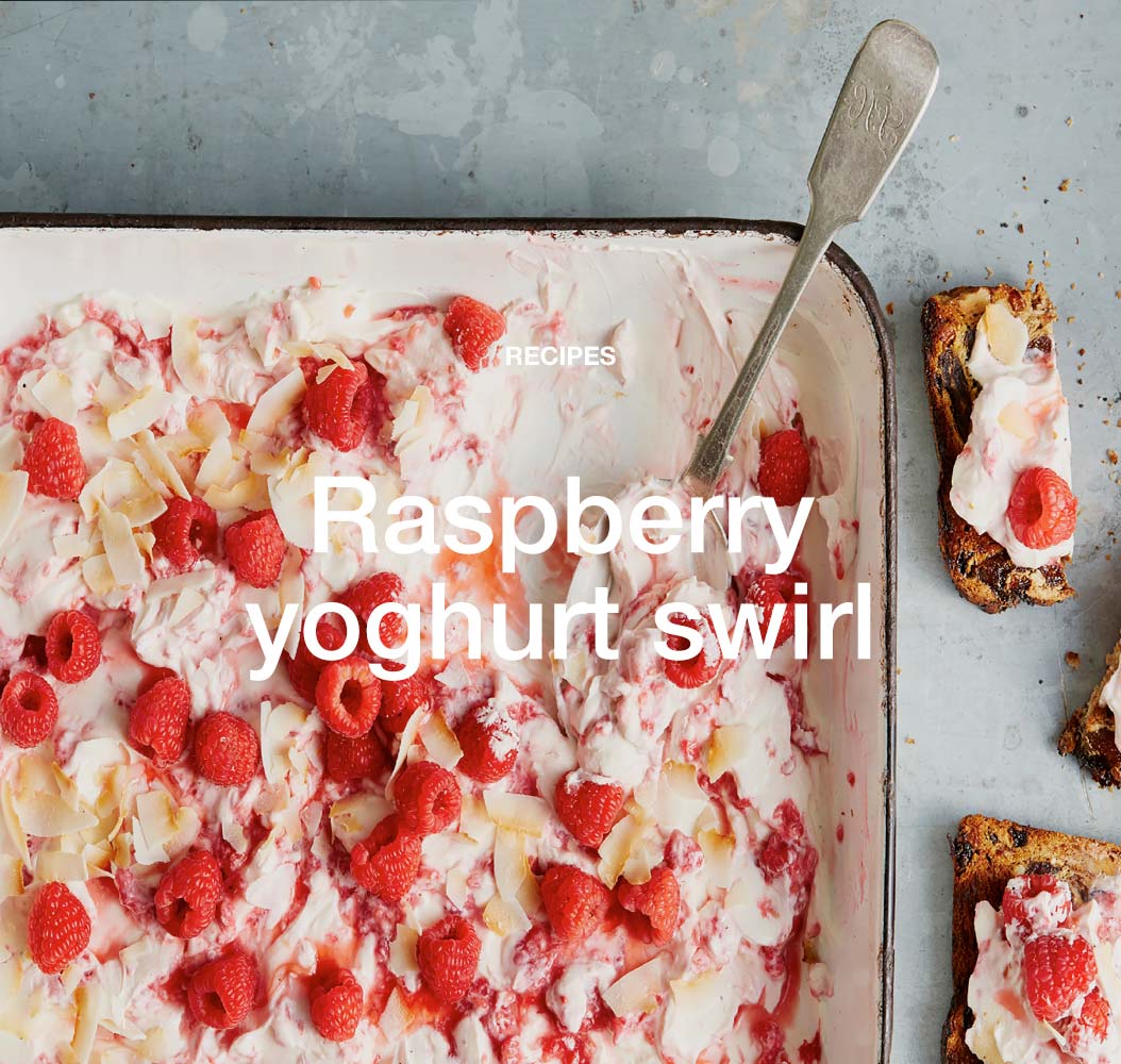 Raspberry yoghurt swirl
