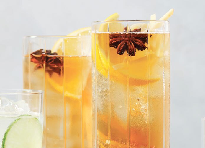 Johnnie and ginger highball