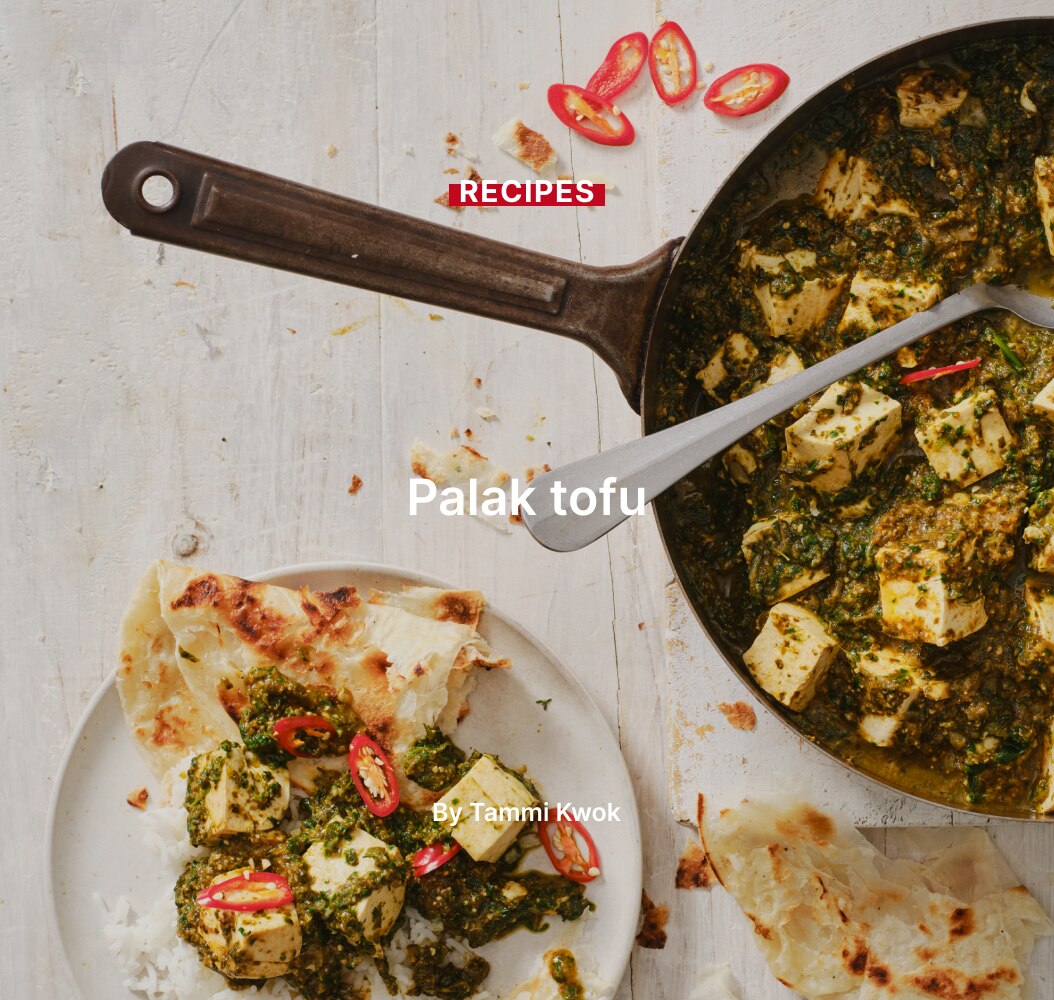 Palak tofu