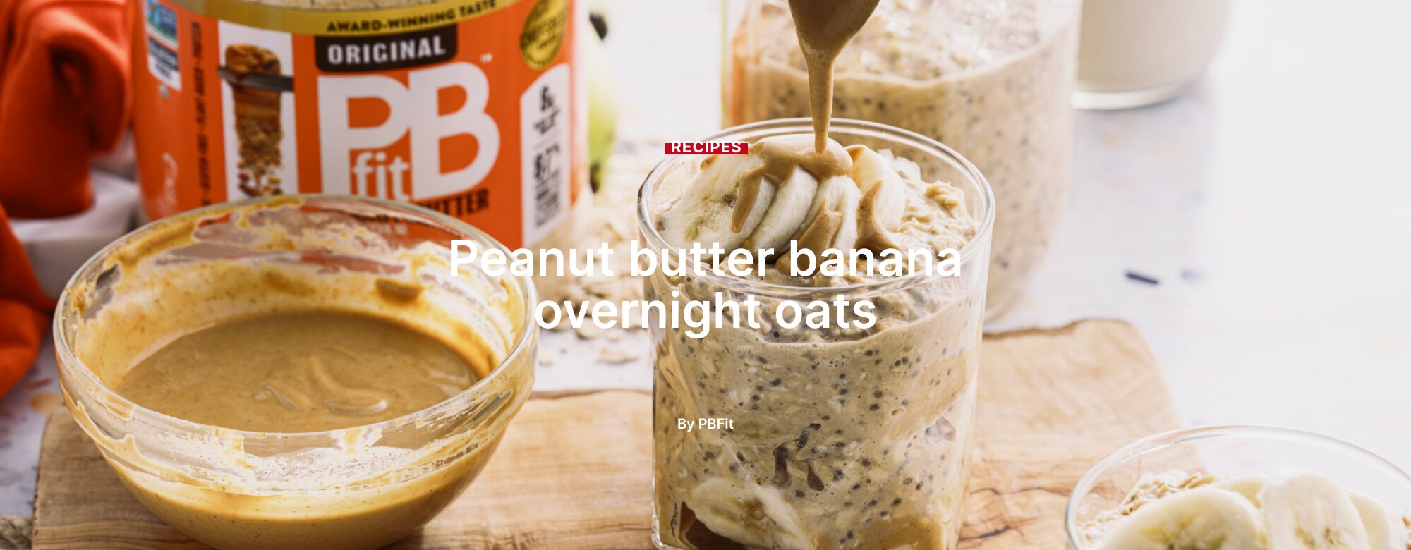 Peanut butter banana overnight oats