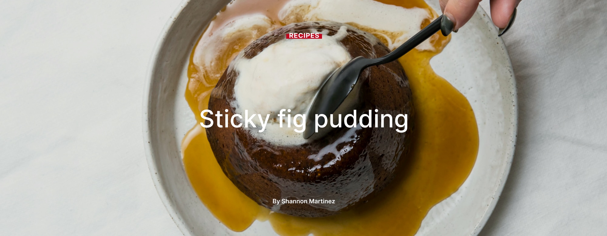 Sticky fig pudding