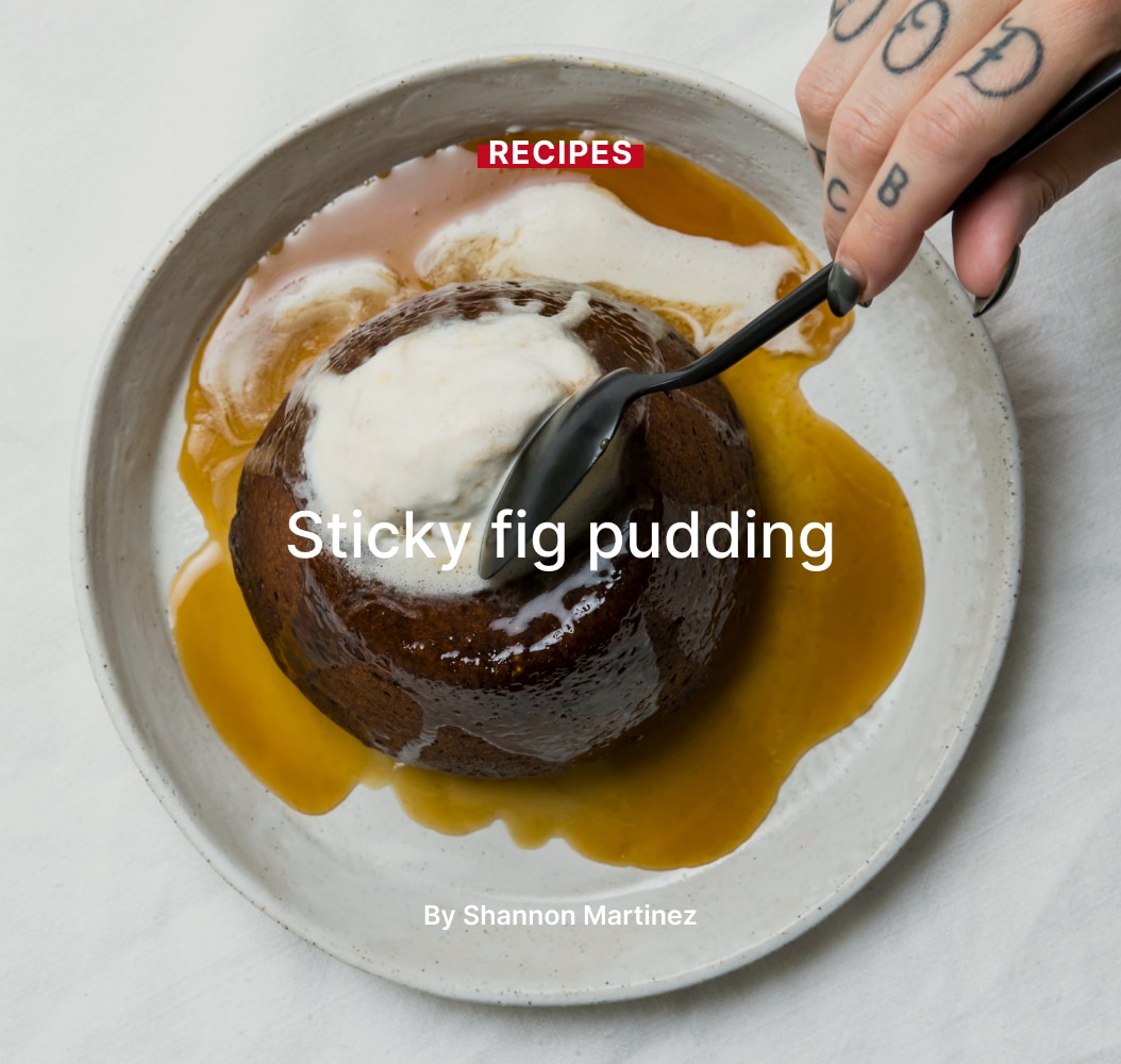 Sticky fig pudding