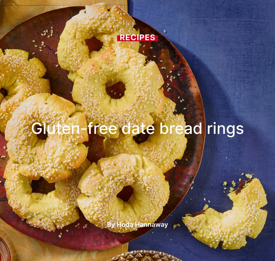 Gluten-free date bread rings