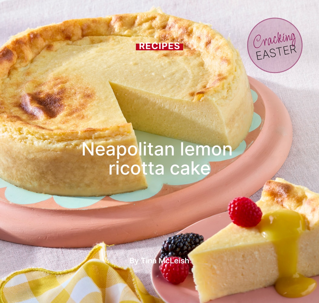 Neapolitan lemon ricotta cake