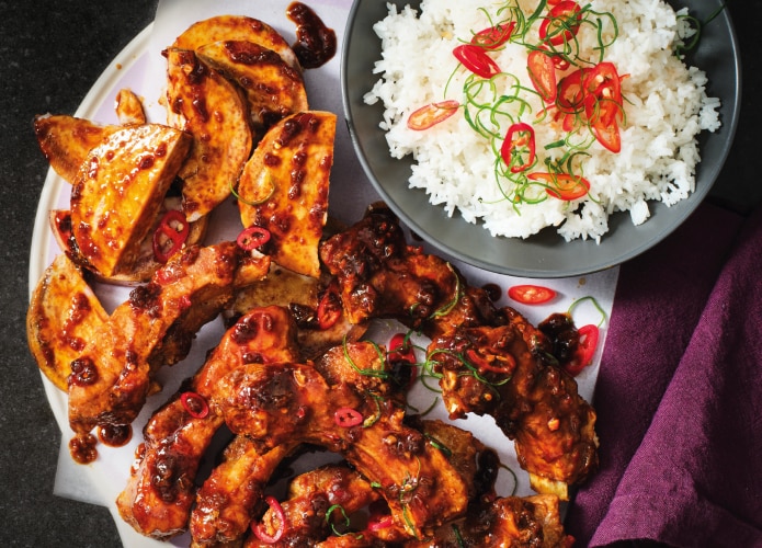 Steamed taro and pork spare ribs