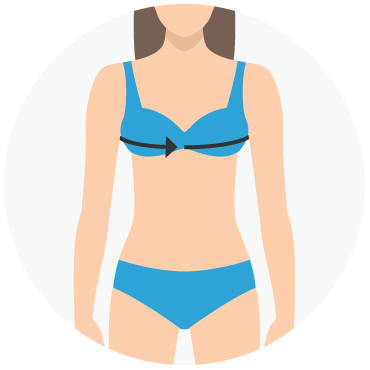 Under Bust & Bust Womens Measurement
