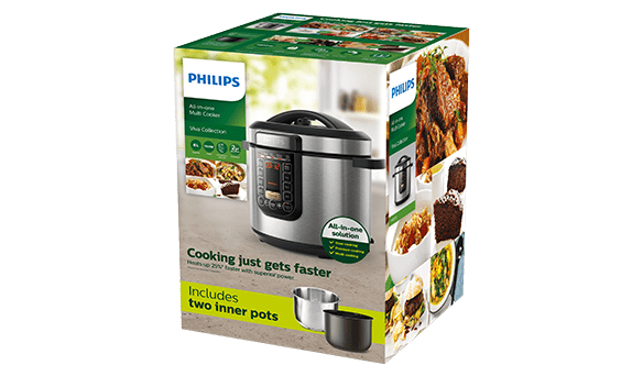 Philips All-In-One Multi Cooker with Two Inner Pots