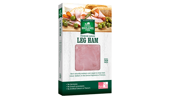 Central Highlands Pork Premium Carved Leg Ham 2 x 250g