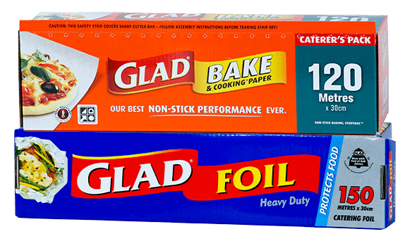 Glad Bake 30cm x 120m or Foil 30cm x 150m