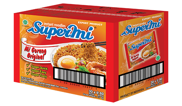 Supermi Mi Goreng Original Instant Noodle 30 x 80g
