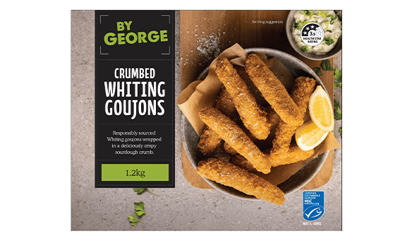 By George Crumbed Whiting Goujouns 1.2kg
