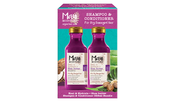 Maui Heal & Hydrate Shea Butter Shampoo & Conditioner 2 x 385ml