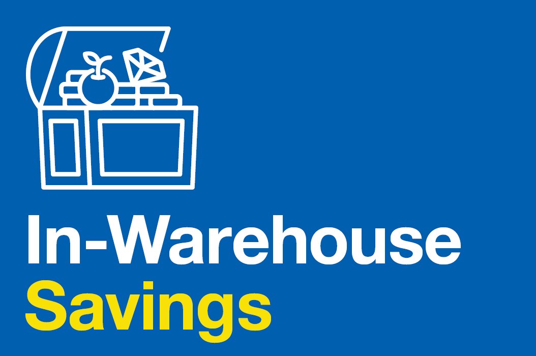 in-warehouse savings for members only