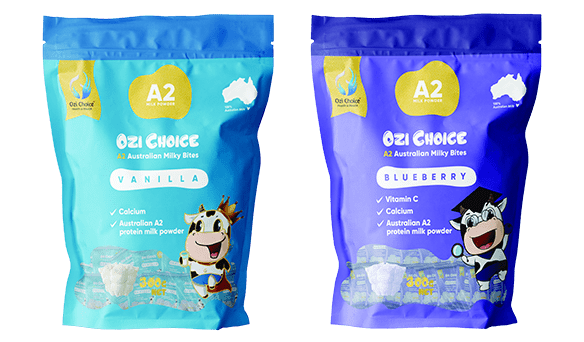 Ozi Choice	A2 Milky Bites Vanilla/Blueberry	100 x 3 bites