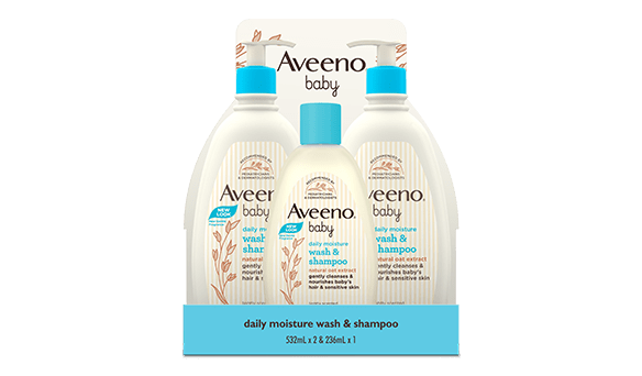 Aveeno	Baby Wash & Shampoo	2 x 532ml + 236ml