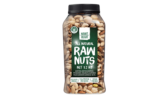 Nature's Delight	All Natural Raw Nut Mix 	1.2kg
