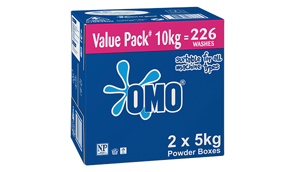 OMO	Active Clean Front/Top Laundry Powder	2 x 5kg