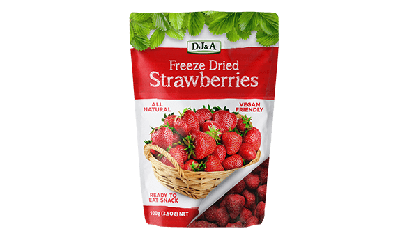 DJ&A Freeze Dried Strawberries 100g