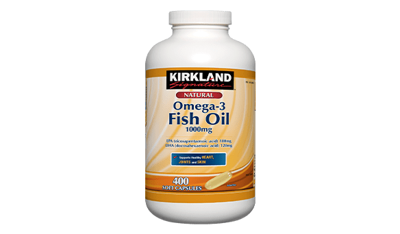 Kirkland Signature Natural Omega-3 Fish Oil 1000mg 400 count
